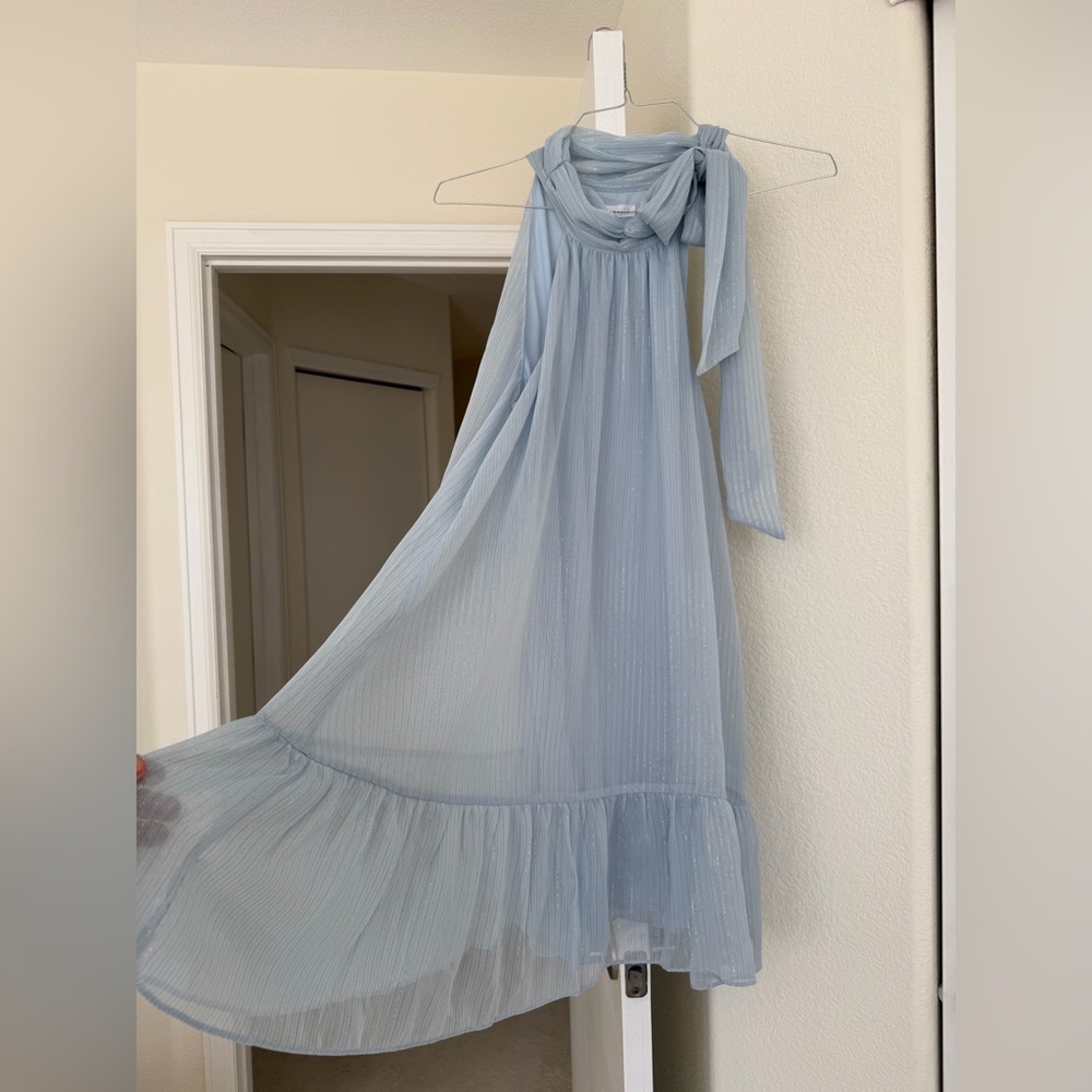 Nordstrom Socialite Neck Tie Halter Minidress NWT. Large - Picture 7 of 11
